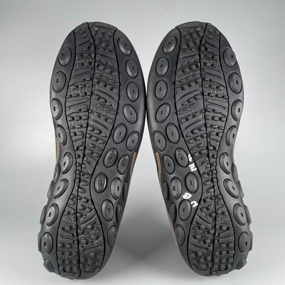 Merrell Jungle Moc Men's 9.5 Brown Nubuck Slip On Loafer Casual Shoes Waterproof - Picture 4 of 9